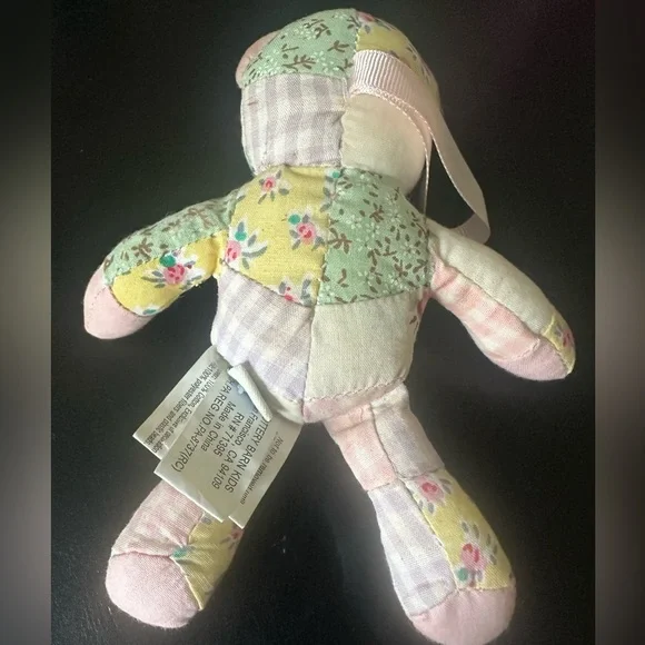 Vintage Pottery Barn Patchwork Bear “A Bear With A Heart” Diane Gard Original - Picture 2 of 5